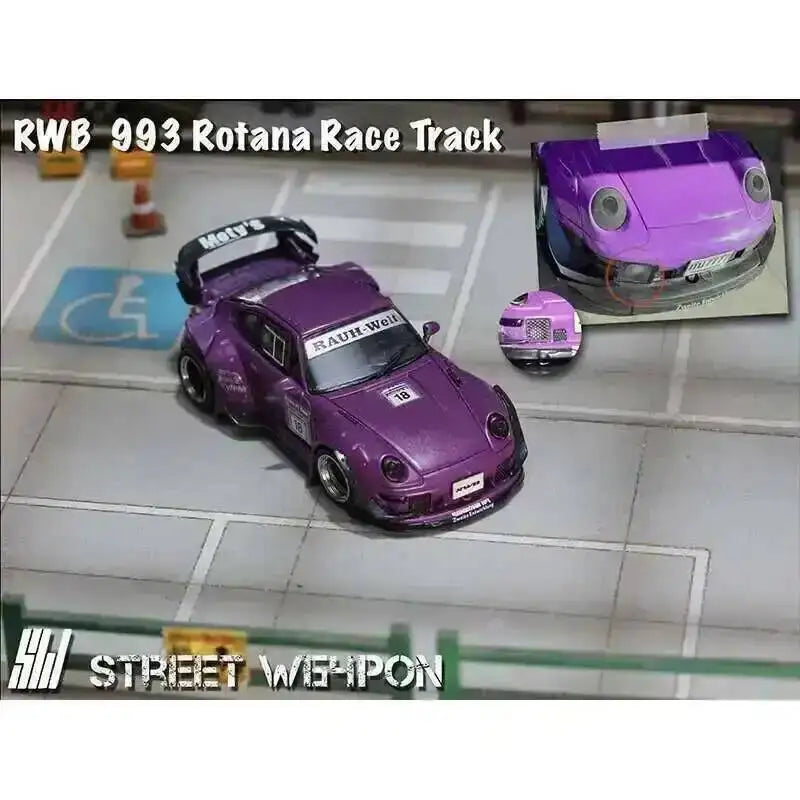 1:64 RWB 993 Rotana Race Track 997 Diecast