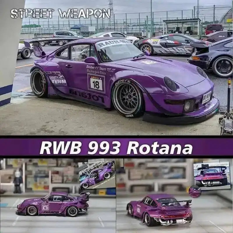 1:64 RWB 993 Rotana Race Track 997 Diecast