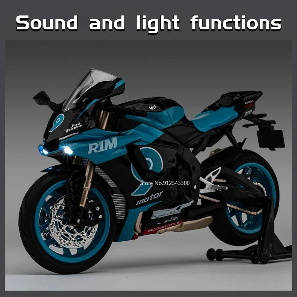 1:12 Yamaha R1M Alloy Diecast Motorcycle
