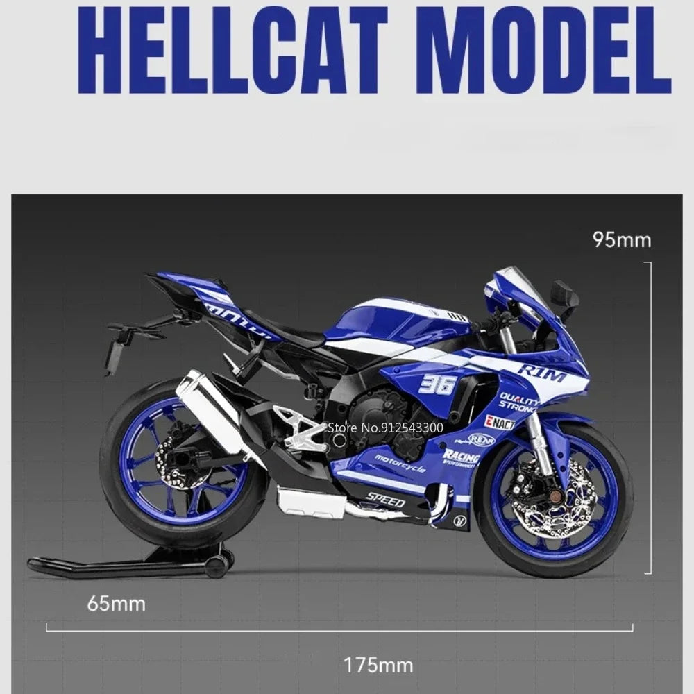 1:12 Yamaha R1M Alloy Diecast Motorcycle