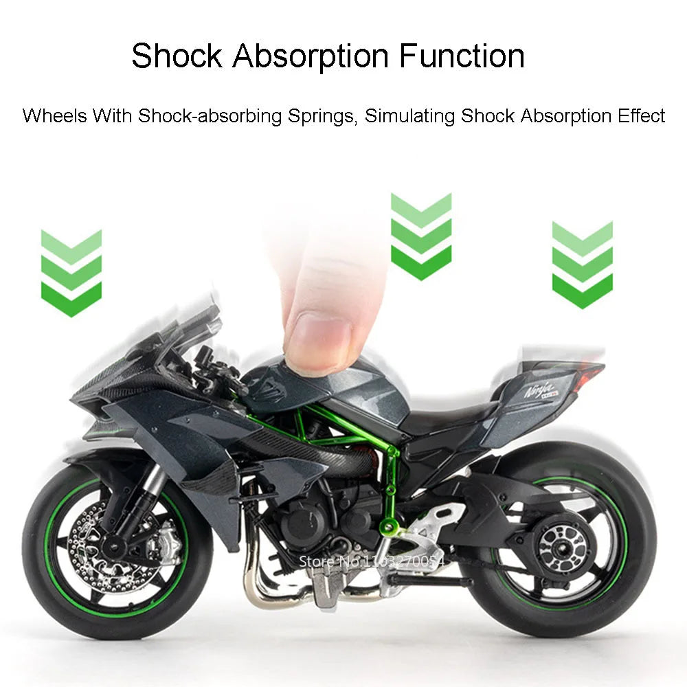 1:12 Kawasaki H2R BMW S1000RR Alloy Diecast Motorcycle